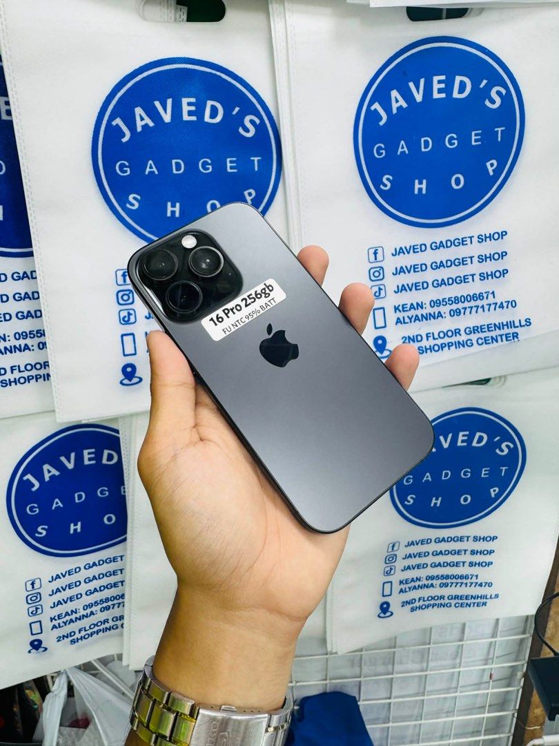 Iphone 16 Pro 256gb 95% batt FU NTC No issue All working (Category: iPhone 16 Series) located in San Juan City. Submitted by javedsgadgetshop (Listing ID 1421049780, Image 3). Description: INSTALLMENT OPTIONS : SPAY LATER / GGIVES / CREDIT CARD! WE BUY AND SELL SO PWEDE MAGBINTA OR SWAP ! Quick Specs : 💵 Iphone 16Pro •256gb •NTC Variant •95% batt health •Factory Unlock •98% Smoothness •No hidden issue | No Repaired •100% Authentic | Not Refurbis