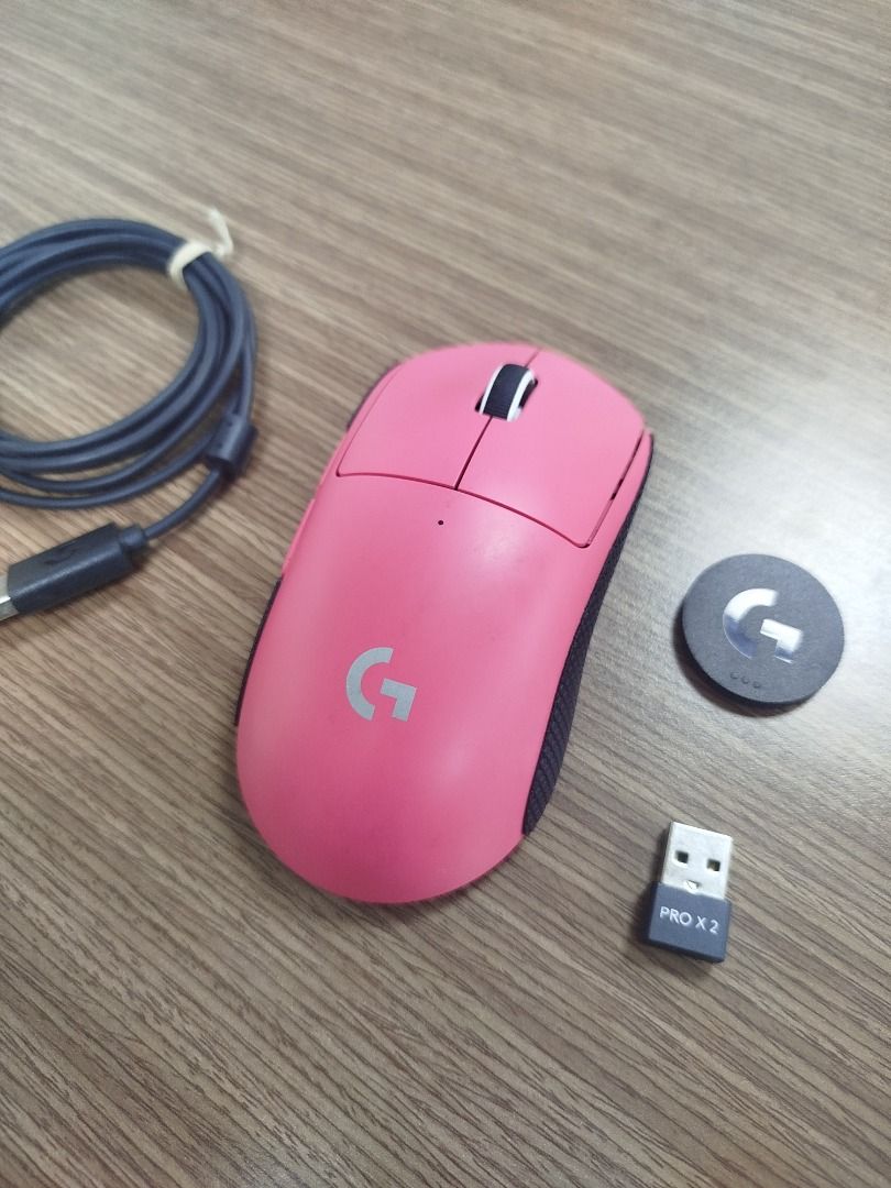 Logitech G PRO X SUPERLIGHT V2 /60g/44k DPI /Lightforce "Magenta" (Category: Mouse & Mousepads) located in Quezon City. Submitted by calibre027 (Listing ID 1420955303, Image 2). Description: Logitech G PRO X SUPERLIGHT V2 /60g/44k DPI /Lightforce "Magenta" ✔ all working, no issue - you can test upon pickup ✔ lightforce hybrid switches ✔ SRP is around 7500 pesos 👉 Package: mouse, unused cable, and dongle only 👉 meetup - Avire Tower Proj.4, Quezo