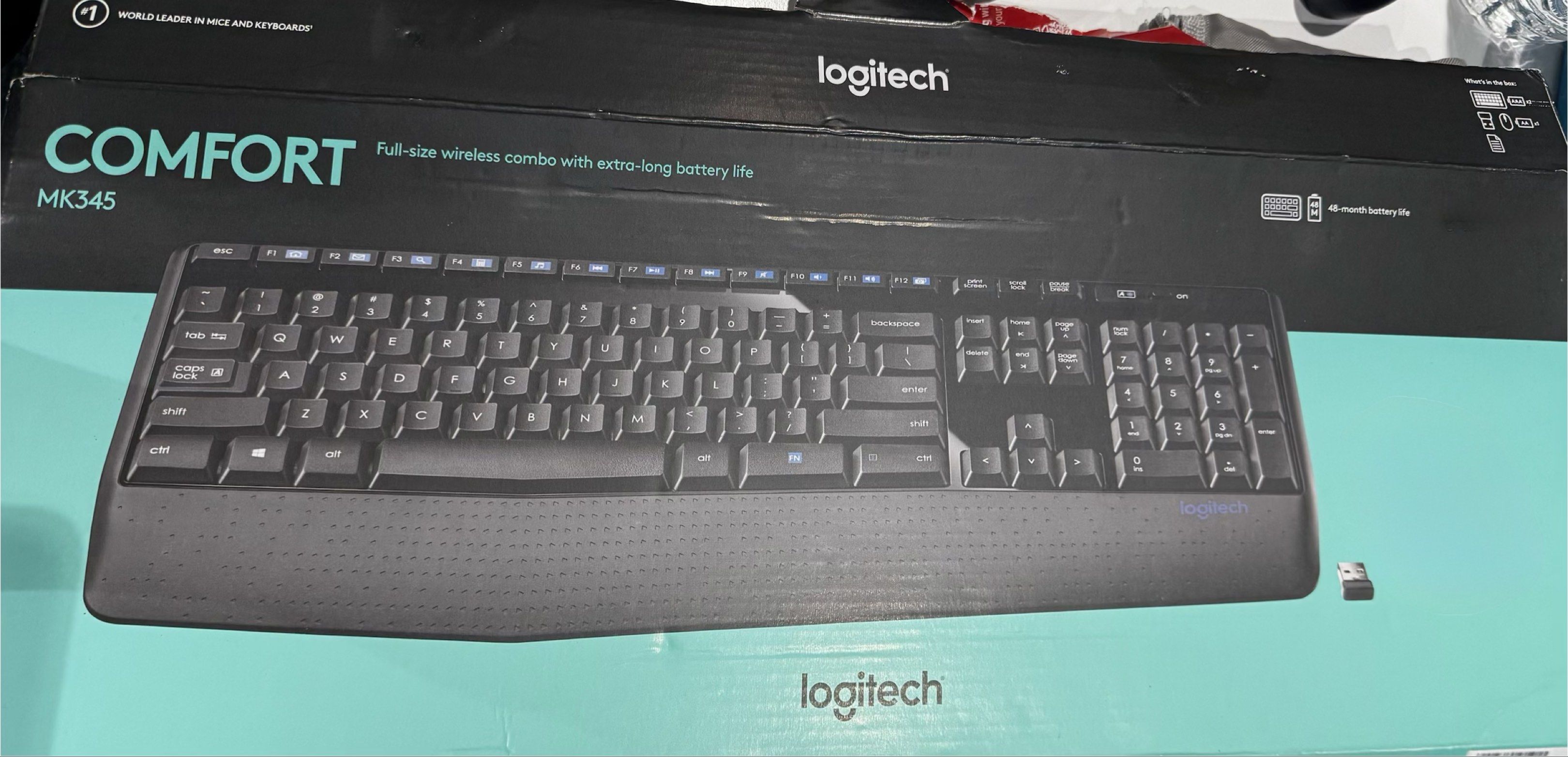Logitech MK345 Wireless Comfort Keyboard (without mouse)453762921530009601
