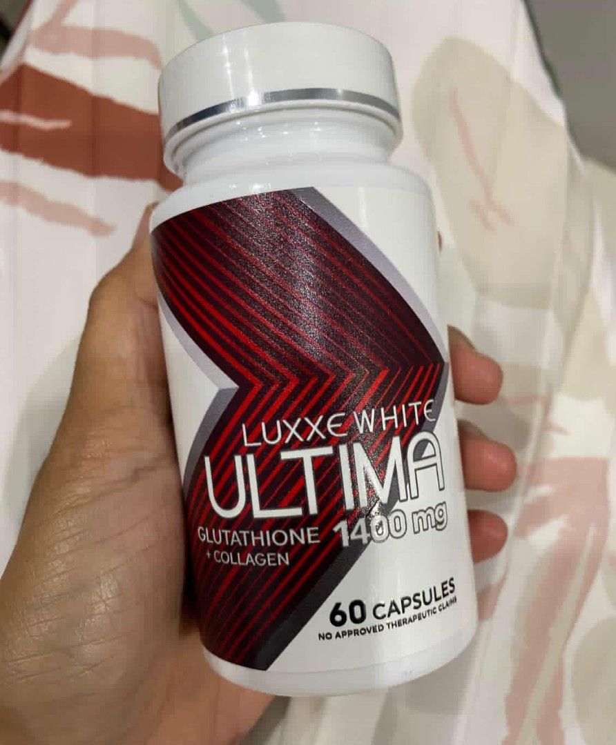 Luxxe white Ultima (Category: Health Food, Drinks & Tonics) located in Manila. Submitted by zenwhale_9e0fde (Listing ID 1420981819, Image 1). Description: Original Luxxe White Ultima beauty supplement 💖 ✔ Sealed & authentic ✔ With Glutathione, Collagen & Hyaluronic Acid ✔ Popular all-in-one beauty capsule ✔ Easy to take (capsules) Perfect for those who want to support their skincare routine from within ✨.