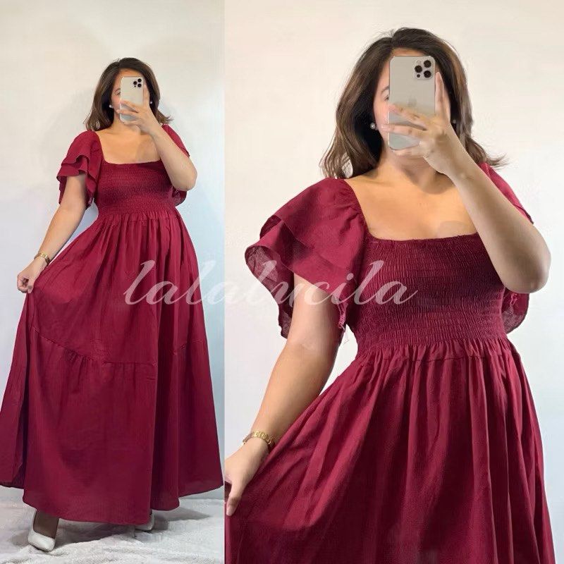 Plus Size Maxi Linen Smock Dress (Category: Dresses) located in Pasig City. Submitted by cp0613 (Listing ID 1421100627, Image 1). Description: never used SRP PHP 450.