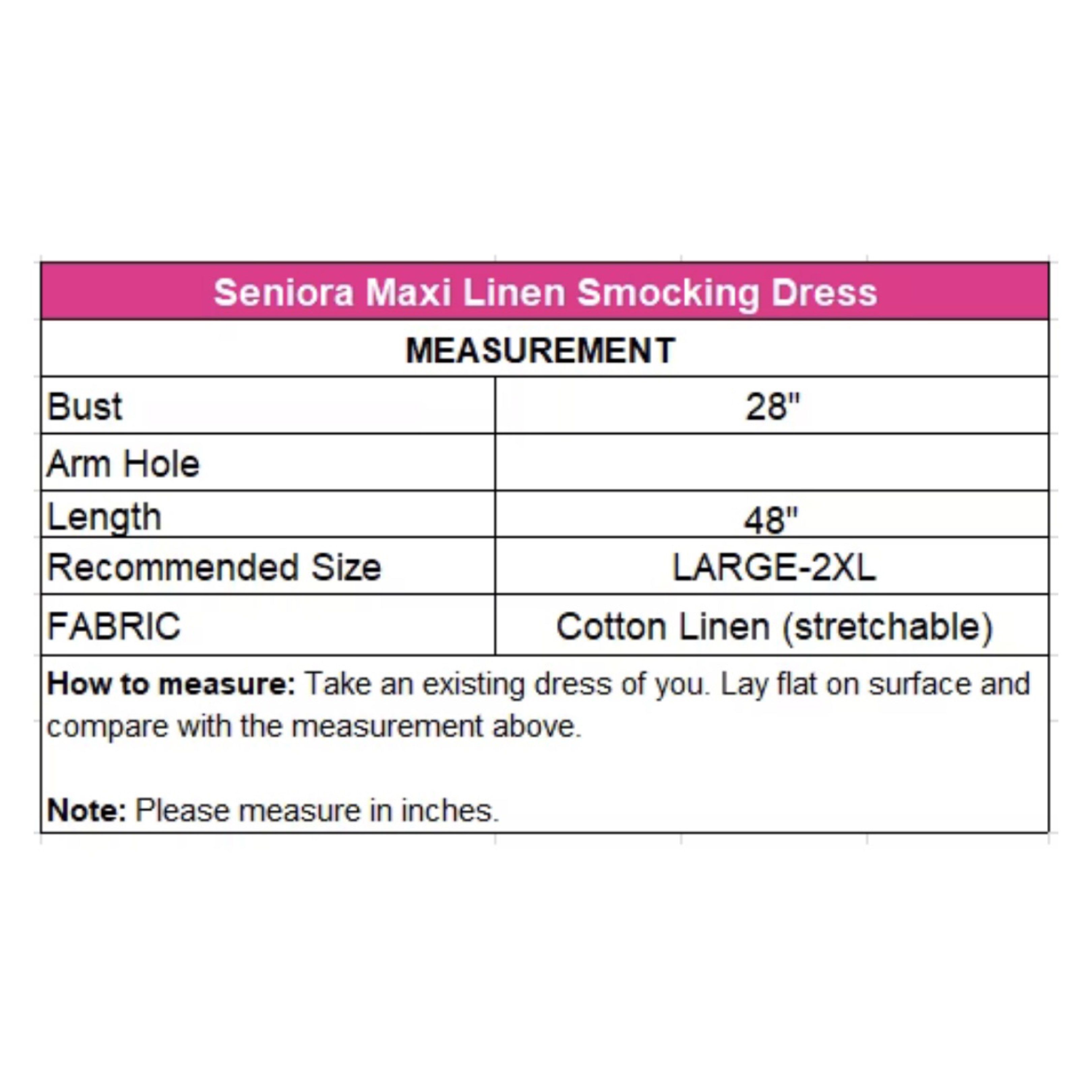 Plus Size Maxi Linen Smock Dress (Category: Dresses) located in Pasig City. Submitted by cp0613 (Listing ID 1421100627, Image 2). Description: never used SRP PHP 450.