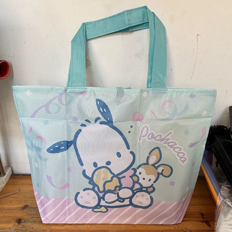 Pochacco / Cinnamoroll Foldable Tote Bag (Category: Tote Bags) located in Manila. Submitted by peoniesandviolets (Listing ID 1421054135, Image 1). Description: Foldable Eco-friendly Bag Shopping Bag Large Capacity Lightweight 42x25x10.5cm Available designs Pochacco Cinnamoroll.