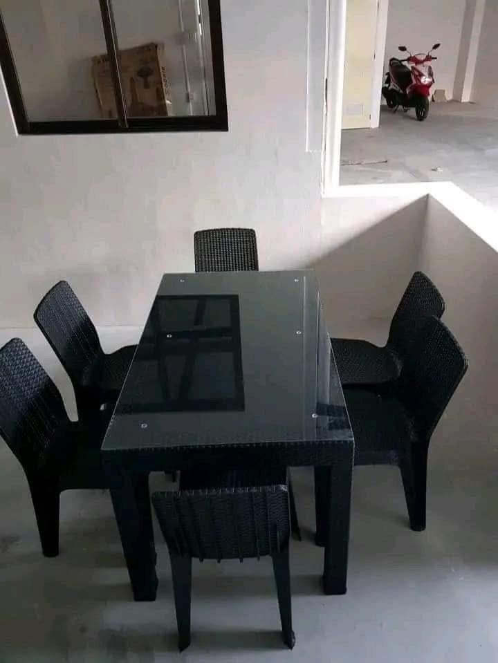 Rattan dining sets (Category: Tables & Sets) located in Quezon City. Submitted by joycemanahan (Listing ID 1420948427, Image 2). Description: Rattan dining sets Availble 2,4,6 seaters With glass top whitout glass availble Avail color black brown Location quezon city Cash on delivery🥰 09197697979.