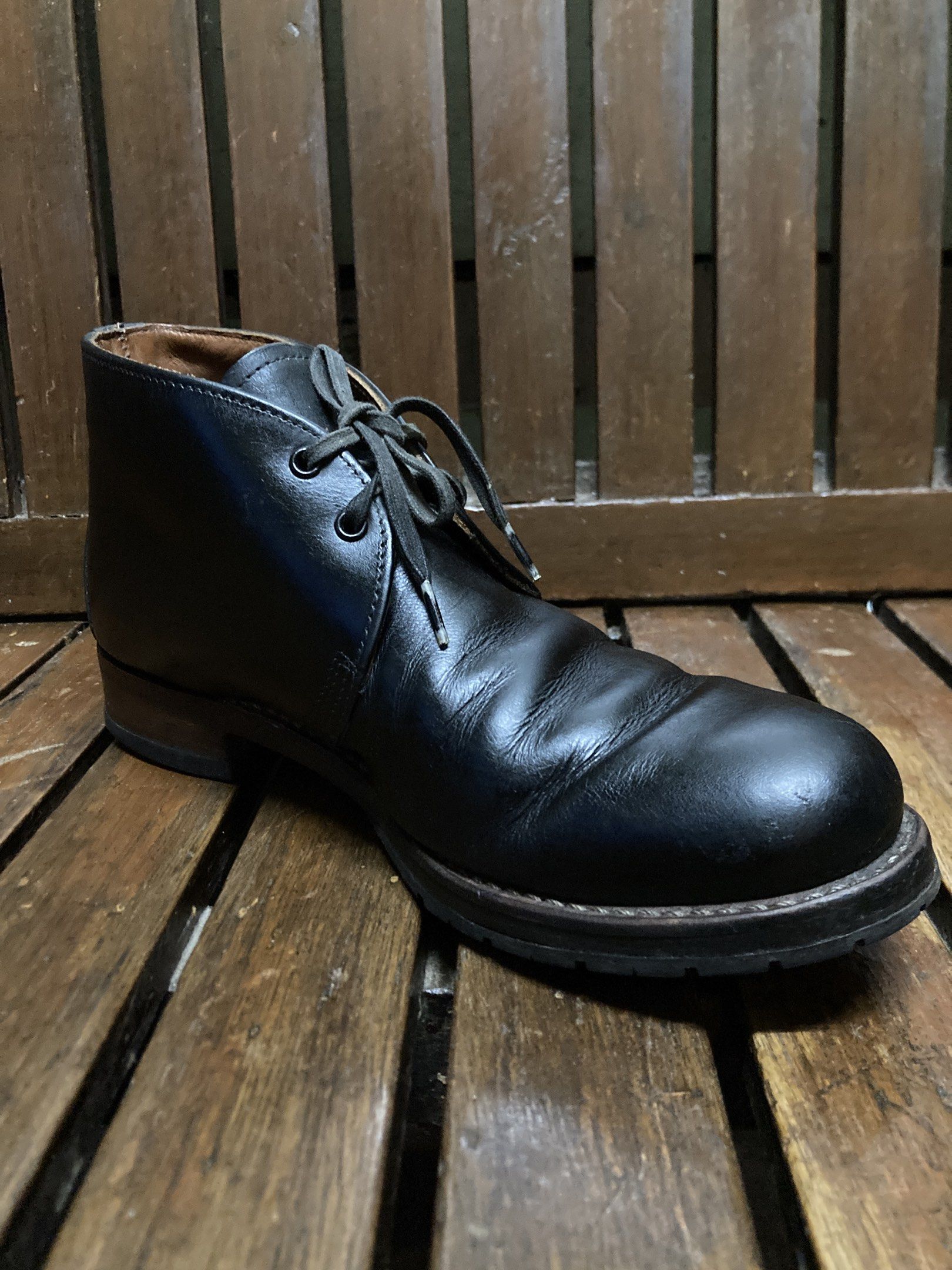Red Wing 9024 Beckman Chukka Boots (Category: Boots) located in Quezon City. Submitted by janisu0303 (Listing ID 1421096661, Image 3). Description: Redwing 9024 Beckman Chukka Size 10D 4000 pesos fixed Heeldrag Fairview area meetups Or shipping Redwing Alden Trickers Wesco Whites.