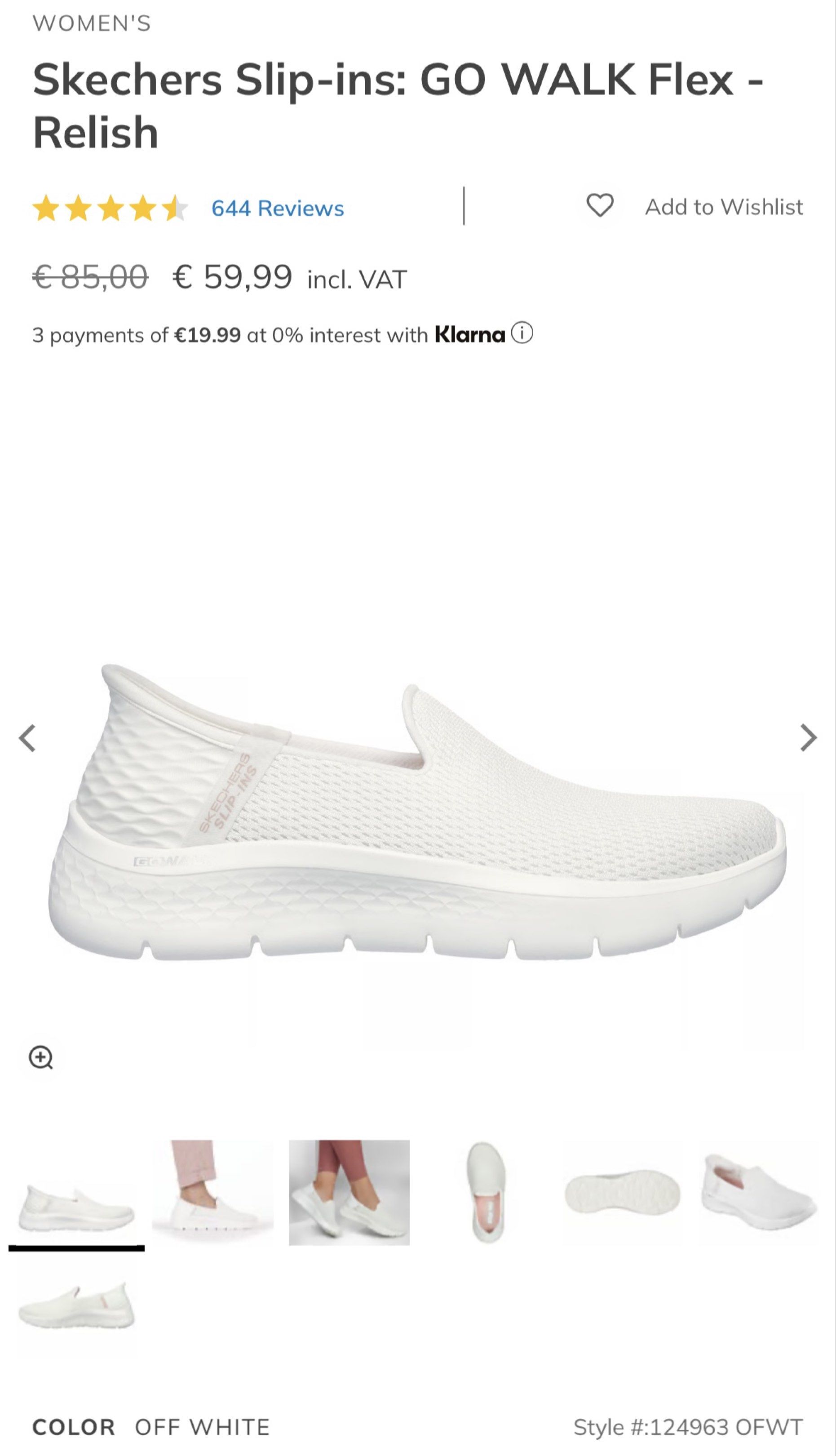 Skechers GO WALK Flex - Relish (Category: Sneakers) located in Santa Rosa. Submitted by aburipoke (Listing ID 1421053026, Image 2). Description: off white color bought 2024 used as duty shoes needs cleaning only minimal signs of usage.