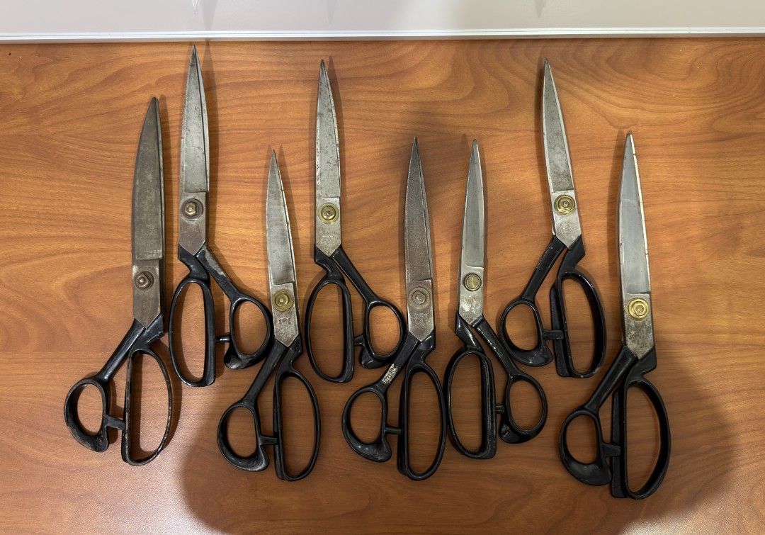 Tailor's Dressmaker Scissors Shears (Category: Craft Supplies & Tools) located in Binangonan. Submitted by caaaris (Listing ID 1421117778, Image 1). Description: Tailor's Dressmaker Scissors Shears assorted sizes Php 680.00 per piece With signs of use,, wear due to age, corrosion, scratches and scuffs Still sharp Country of origin: Japan.