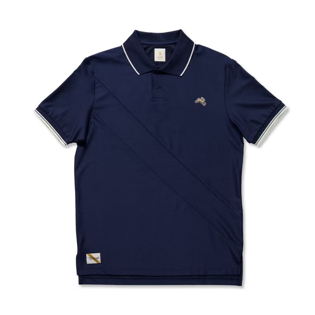 Tracksmith Van Cortland Polo - Navy/Ivory (Category: Tshirts & Polo Shirts ) located in Makati City. Submitted by raceday.rdy (Listing ID 1421081342, Image 1). Description: Tracksmith's lightweight antimicrobial, moisture-wicking 2:09 mesh in a polo shirt silhouette featuring their signature sash Medium, see garment measurements in the last pic Used, in excellent condition Color: Navy/Ivory.