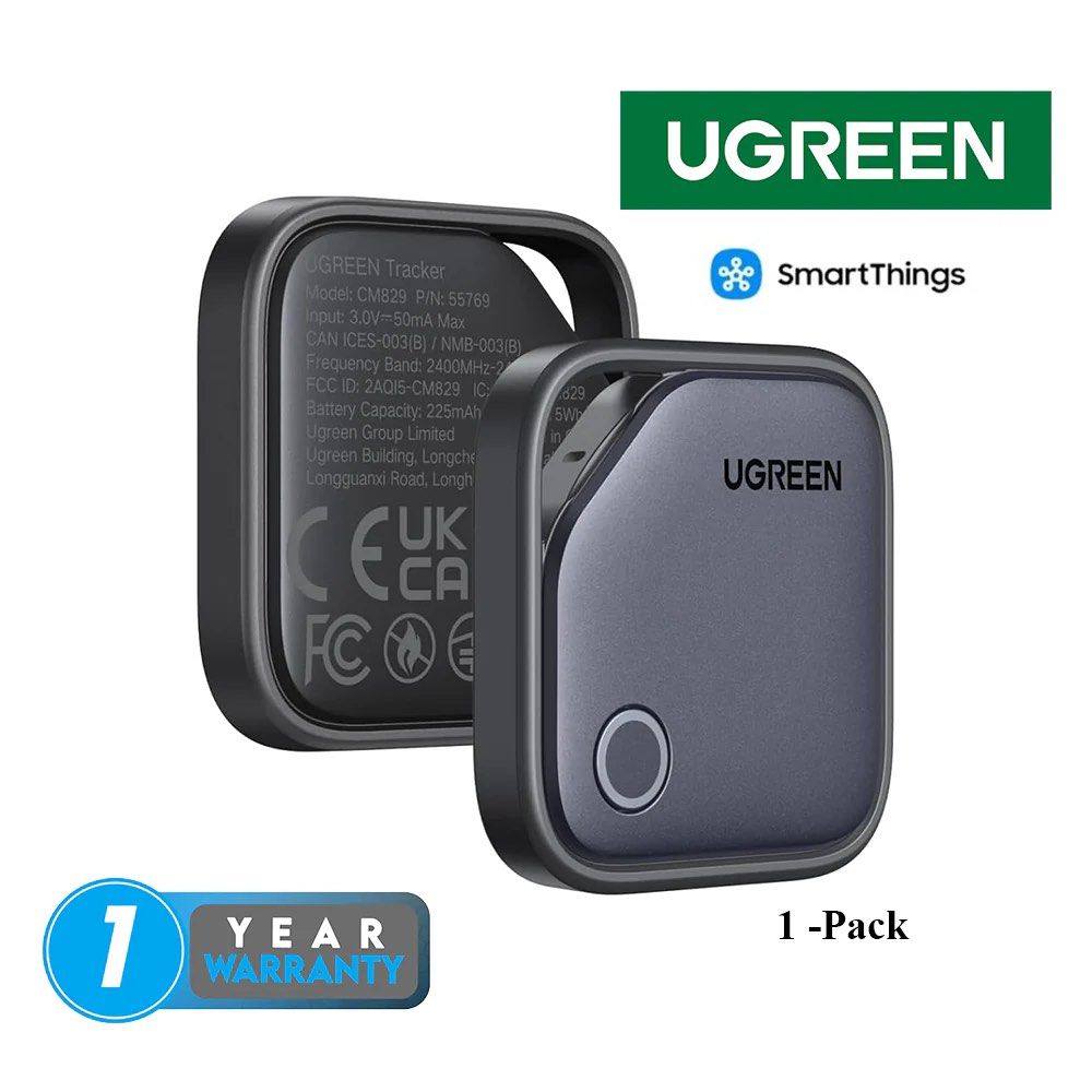 UGREEN Smart Finder Tag Tracker Bluetooth (Supports Android System) (Category: Other Mobile & Gadget Accessories) located in Makati City. Submitted by jc.cuerdo (Listing ID 1421105449, Image 2). Description: UGREEN Smart Finder Tag Tracker Bluetooth (Supports Android System) Ugreen Tracker - Black Never lose your valuables again with the UGREEN Pack x1 Smart Finder Tag Tracker (CM829) — a Bluetooth‑enabled tracking solution designed to help you l