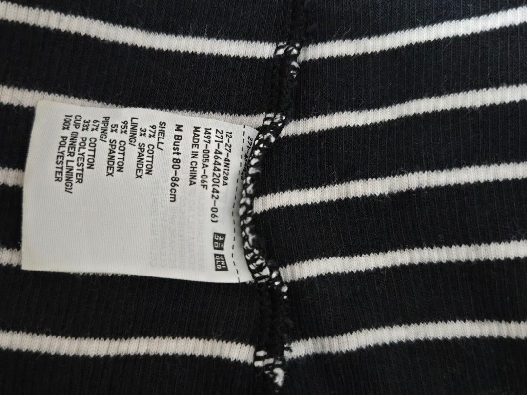 Uniqlo Ribbed Tank Top (Category: Sleeveless) located in Iloilo. Submitted by tcarchive (Listing ID 1421108172, Image 3). Description: Fits small-medium RFS: Decluttering.