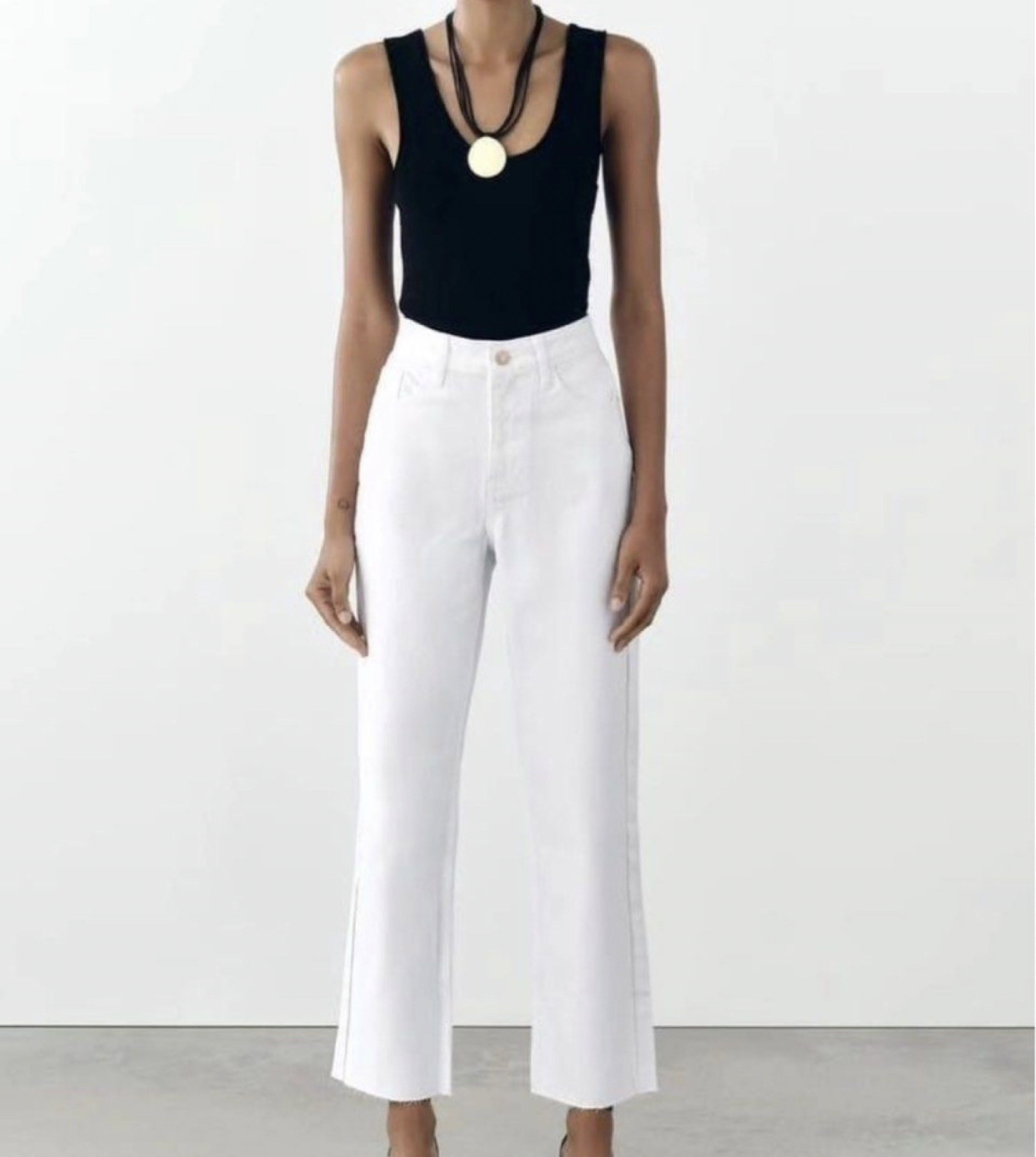 Zara straight leg jeans (Category: Jeans) located in Davao. Submitted by audstuff (Listing ID 1420948282, Image 3). Description: AUTHENTIC ZARA Brandnew but removed tags Straight leg rigid jeans No when worn Its big on me :(.