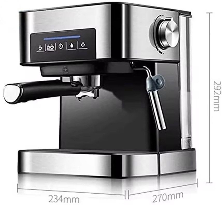 20 Bar Espresso Machine (Category: Coffee Machines & Makers) located in Makati City. Submitted by chrisniones (Listing ID 1421127331, Image 3). Description: Espresso Machine -Classic steady shape -Separate water tank -Detachable drip tray -Adjustable steam, easy to froth milk foam -Can make a cup / two cups of coffee and manual hot water and coffee A professional espresso machine can make 4 cups of espresso in just 5 minutes. It has the functions