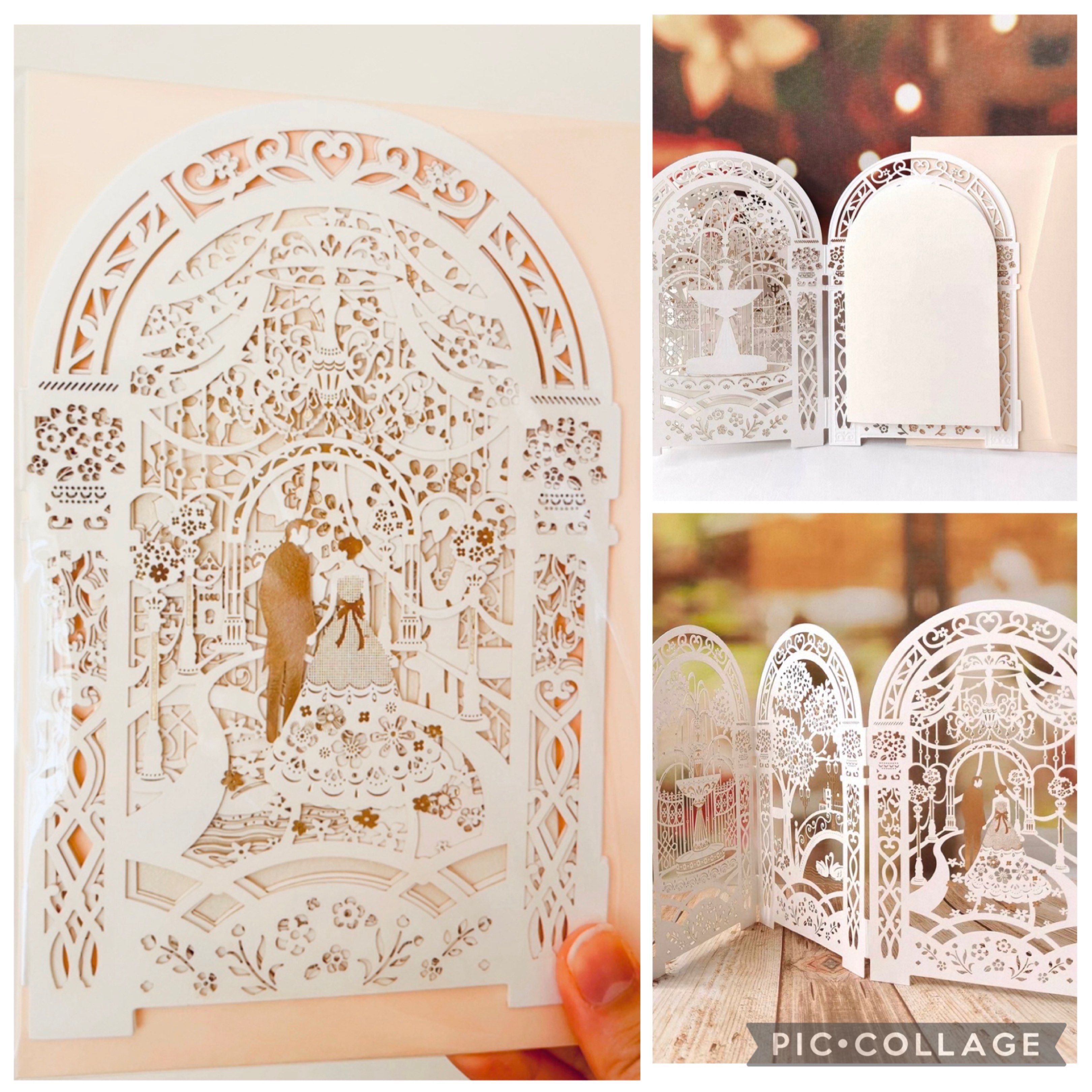 ❣️最後 1 張❣️現貨👰🤵💌法式蕾絲婚禮花園燙金立體結婚卡 情人節卡 求婚卡 示愛卡 祝福咭 賀咭 體紙藝燙金賀卡 立體卡 紙雕 珍藏收藏 WEDDING LOVE GREETING CARD BIRTHDAY CELEBRATION VALENTINES CARD （分類：文具及工藝 - 畫作及印刷品）位於 Hong Kong。 由 swroom 提交（商品編號 1421249272，圖片 1）。簡介： 🚚 🎁 只限郵寄運送 🎁 ▫️▫️商品詳情▫️▫️ 💖$50 張，全新未開封 ❣️ 節日銷情迅速請早訂購售完即止❣️ 🛍更多最新禮品玩具 follow us ： carousell.com/swroom ▫️▫️購買付款詳情 ▫️▫️ 📥 請 INBOX PM下單購買須提供以下資料 ： 1. 選擇付款方式 : PAYME / FPS / ALIPAYHK 2. 選擇郵寄方式： 📮 $5 up 本地平郵 ( 一般情況 2-3 工作天寄出 ) 📦 SF順豐到付 - 