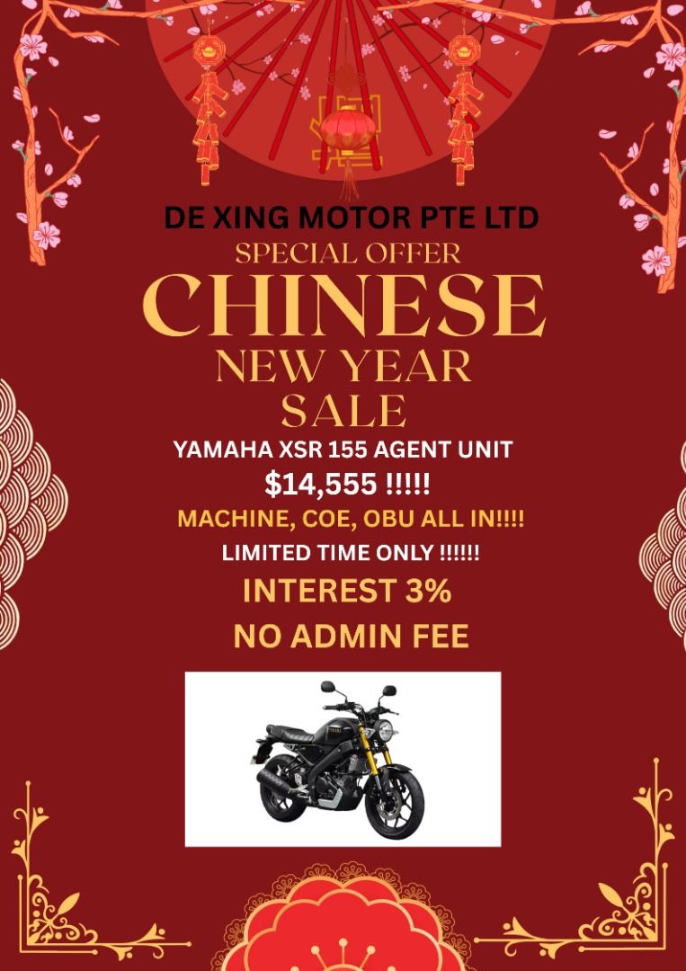 ( Brand New ) Yamaha XSR155. INT 3%, Motorcycles, Motorcycles for Sale ...