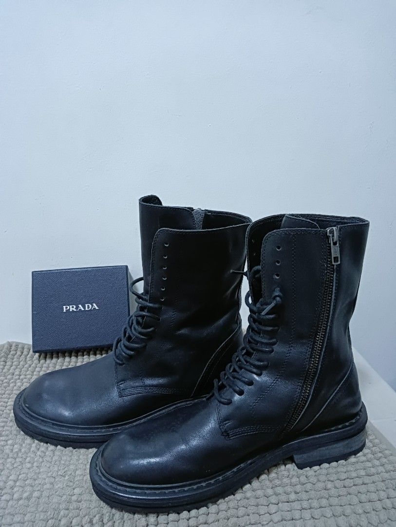 Ann Demeulemeester Black Danny Leather Boots (Category: Boots) located in Manila. Submitted by jaychrismagalongpreloved (Listing ID 1421194642, Image 1). Description: Pure Leather - Authentic Preloved Slightly Used Negotiable 🤝 PM📩.