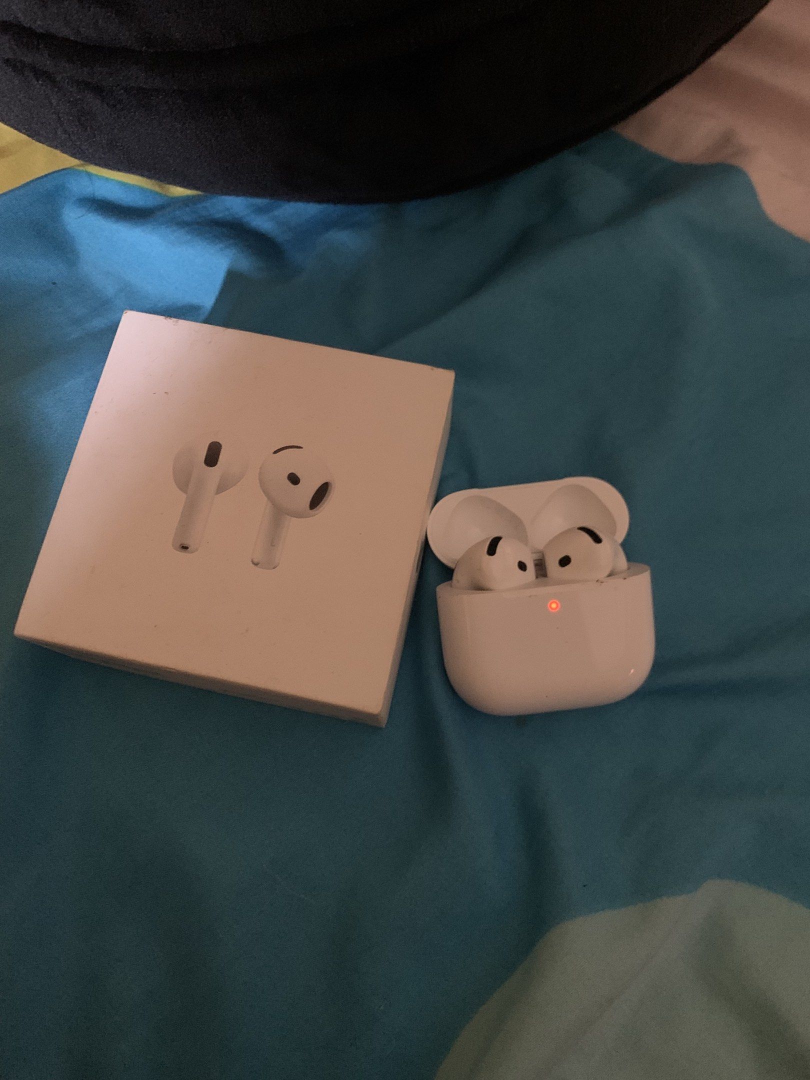 Apple AirPods 4 with Charging Case (Category: Earphones) located in Quezon City. Submitted by deuces15 (Listing ID 1421164566, Image 2). Description: - Apple AirPods 4 with charging case - Includes original box and documentation - Charging case with USB-C port - White earphones - Compatible with USB-C chargers - Includes recycling instructions RFS: Has new Airpods.