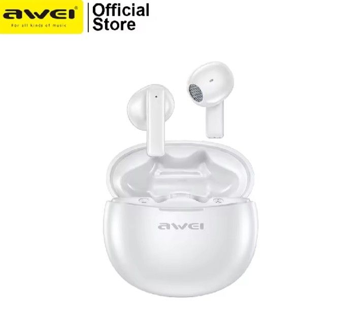 Awei T87 Mini Wireless Earbuds (Category: Earphones) located in Manila. Submitted by iliasjen (Listing ID 1421285992, Image 2). Description: - Awei T87 Mini Wireless Earbuds - Bluetooth 5.3 for stable connection - Up to 30 hours total battery life - Comfortable design - Suitable for music and gaming - Available colors: Black and White.