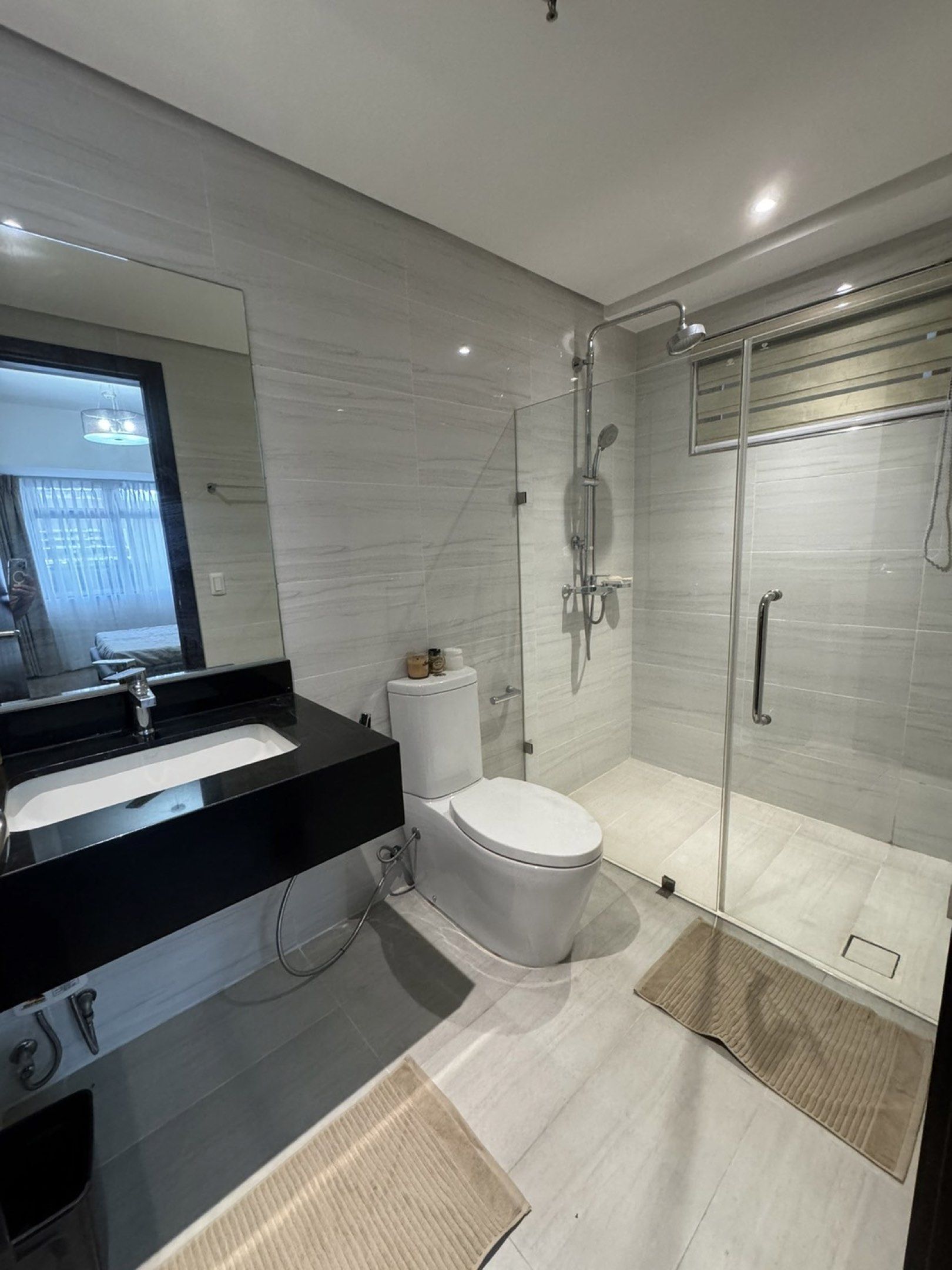 BGC Condo for rent, 3 bedroom (Category: Apartments & Condos) located in Quezon City. Submitted by eljivie (Listing ID 1421130534, Image 3). Description: Tenants only. Not open to brokers. 2 bedrooms, 2 toilets 1 Maid’s room with own toilet Fully furnished (2 queen beds, sofa, dining table & chairs) washing machine, stove/oven, ref, microwave, TV, bookshelf, shoe cabinet, safe) podium garden level 115 square meters Rent is inclusive of dues. Park