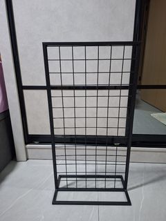 Retail Display Grid Wire Rack with Wheels, Furniture & Home Living ...