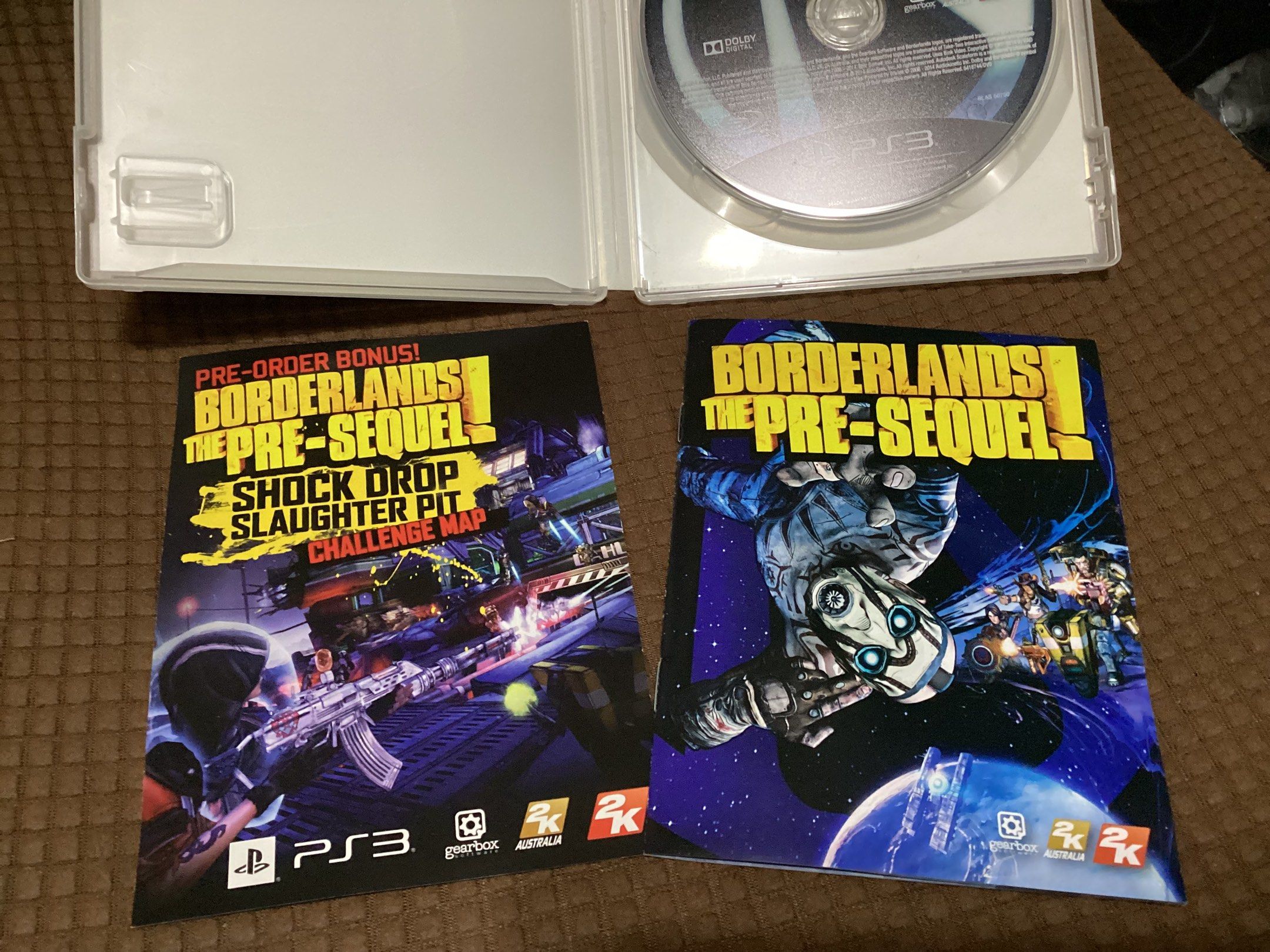 Borderlands: The Pre-Sequel - PS3 (Category: PlayStation) located in Manila. Submitted by rhizz.r (Listing ID 1421207866, Image 3). Description: FOR SALE: PS3 VIDEO GAME! 🎮 - Fully working and in good condition - No issues - Complete with manual - Slightly used.
