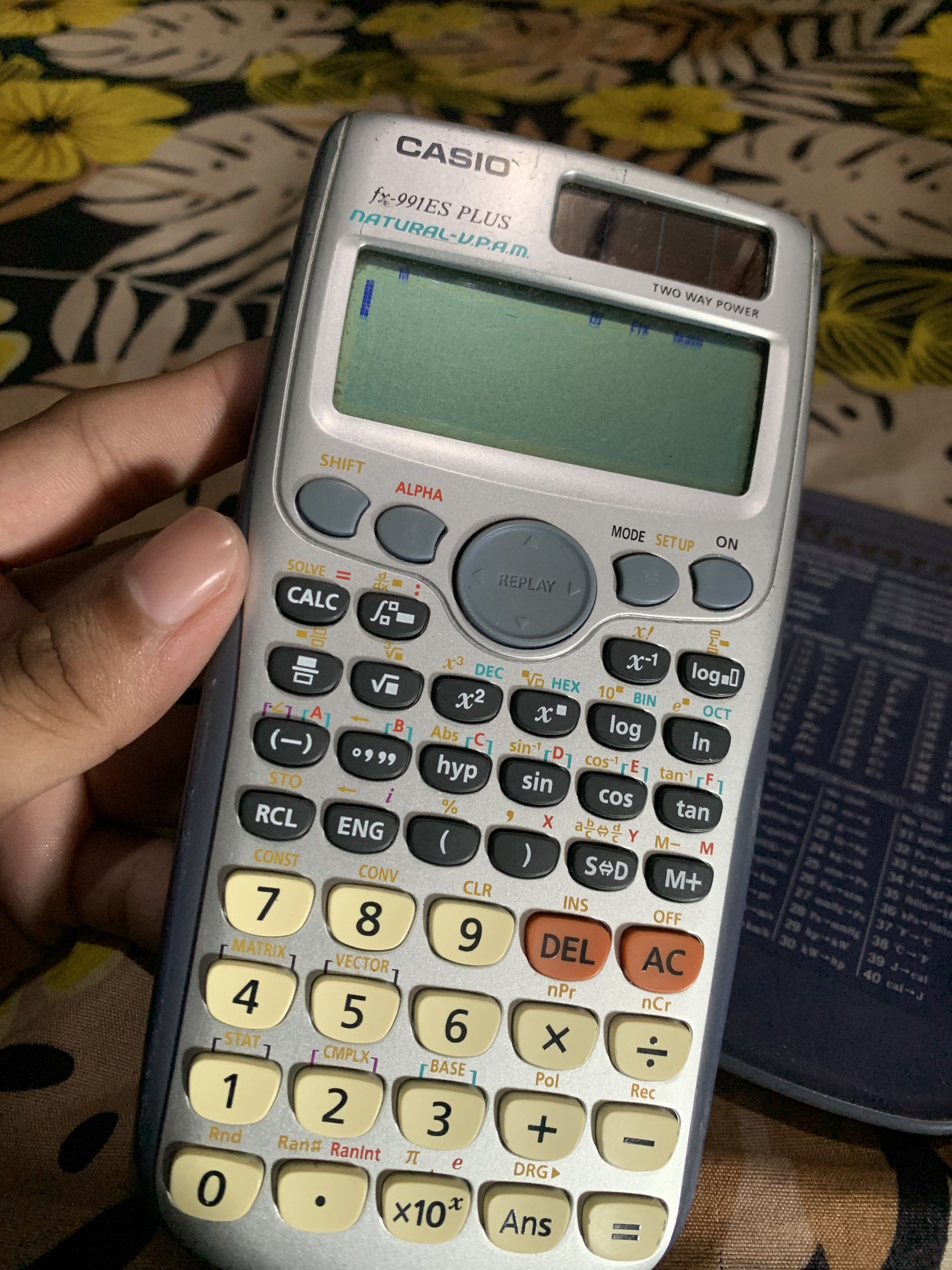 Casio fx-991ES PLUS scientific calculator (Category: Office & Business Technology) located in Manila. Submitted by declutteringog7 (Listing ID 1421169073, Image 3). Description: Real price 1300.
