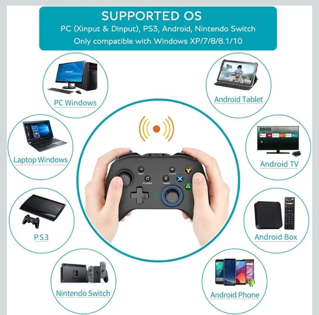 Cheat code Wireless Gaming Controller - Supports PC, Android, Switch ...