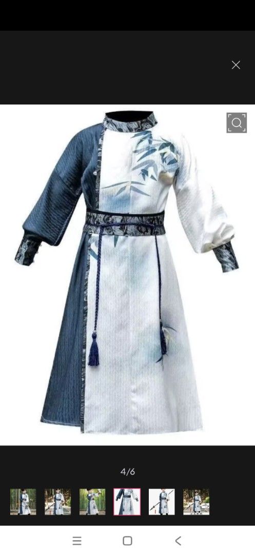 Chinese Traditional Costume (Category: Babies & Kids Fashion) located in Quezon City. Submitted by lycegoroca (Listing ID 1421258334, Image 1). Description: size is 150cm inclusions: Hanfu costume Black booths retratable sword foldable fan and one pc necklace location( Ayala cloverleaf Balintawak) sf to be shouldered by buyer..