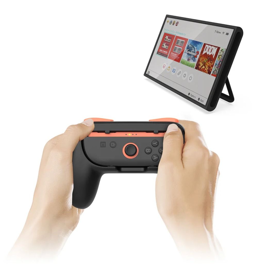 DOBE Controller Grip for Nintendo Switch 2 TNS-3162B (Category: Controllers) located in Las Pinas. Submitted by techsmartph (Listing ID 1421128195, Image 2). Description: * Ergonomic Design – Specially crafted to enhance your gaming experience, these grips follow the natural curves of your hands, reducing fatigue and increasing comfort during extended play sessions. * Compatible with Nintendo Switch 2 – Designed specifically for the Nintendo Swit