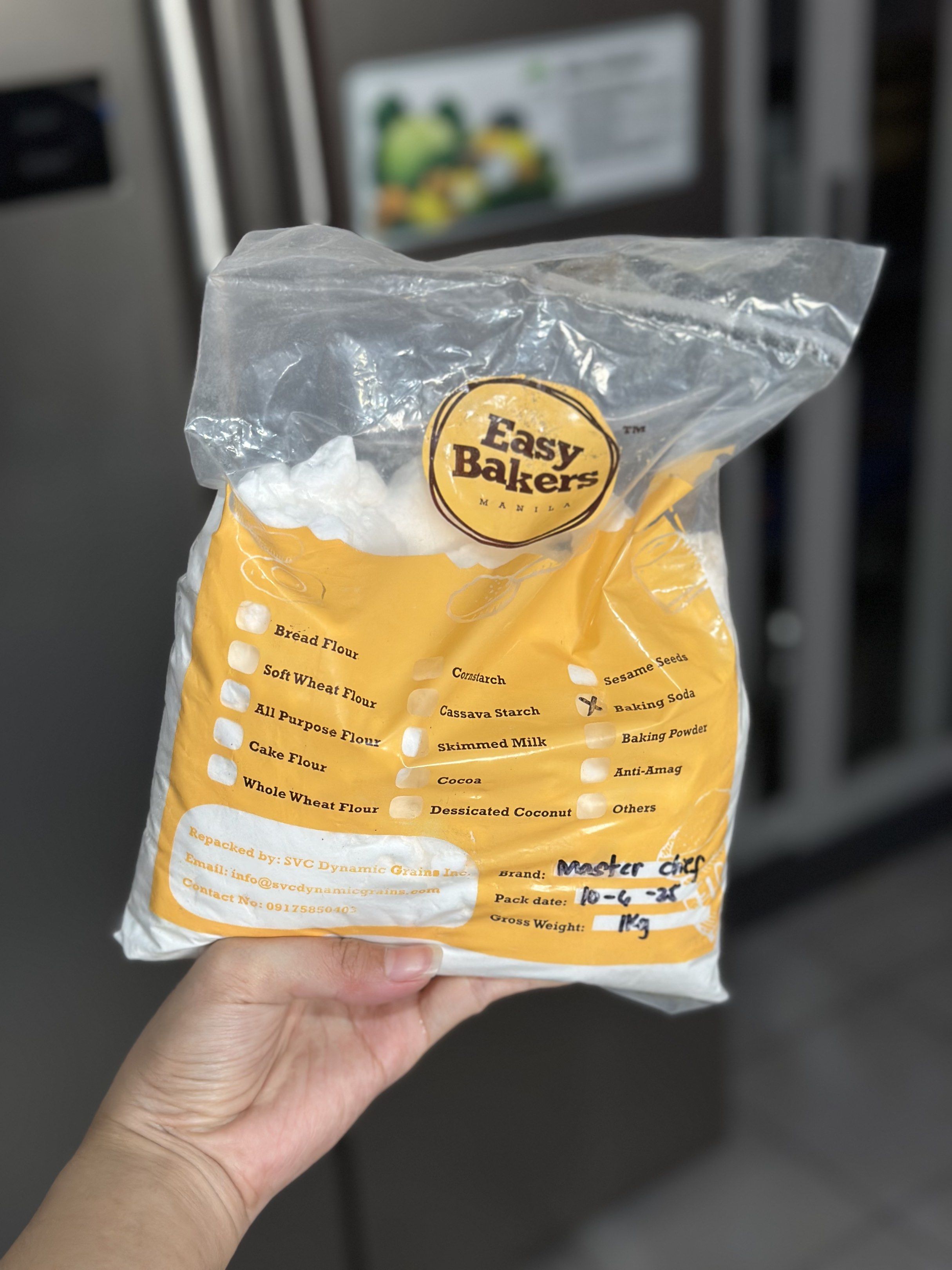 Easy Bakers baking soda 1kg (Category: Bakeware) located in Manila. Submitted by jo.apparel (Listing ID 1421164859, Image 1). Description: • Condition: New • RFS: Stopped baking • Loc: Sunvalley, Parañaque city.