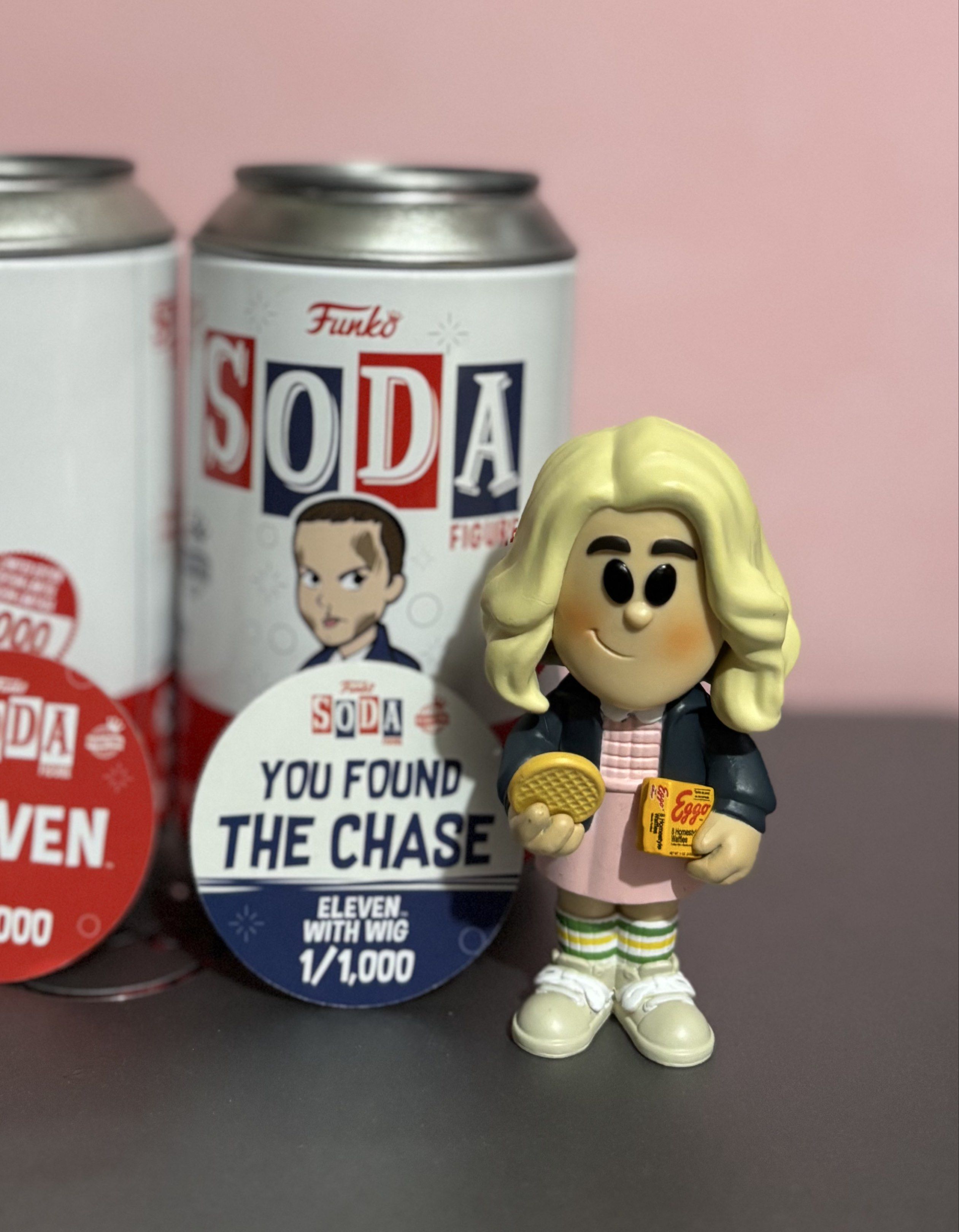 For sale Stranger Things - Eleven Bundle (Category: Western Merchandise) located in Cebu City. Submitted by starcatchching (Listing ID 1421234414, Image 3). Description: FOR SALE: FUNKO SODA – ELEVEN (Stranger Things) BUNDLE ✨ Includes: 🥤 Eleven Common – 1/5,000 🥤 Eleven WITH WIG (CHASE) – 1/1,000 📦 With cans + pogs included 💯 Good condition Perfect for Stranger Things fans and serious Soda collectors! 👀 Chase version is LIMITED 1/1,000 only