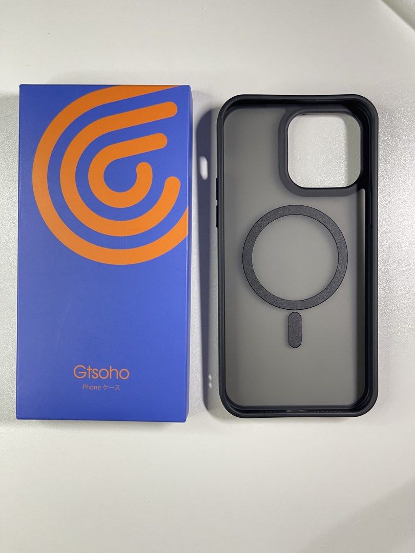 iPhone 14 Pro Max Magsafe Matte case (Category: Cases & Sleeves) located in San Leonardo. Submitted by emn_gadgetgrid (Listing ID 1421247183, Image 3). Description: iPhone 14 Pro Max Transparent Matte case from Japan. • Matte Finish for a comfortable grip • Integrated MagSafe ring for wireless charging and accessory compatibility • Protective black frame design • Durable construction.