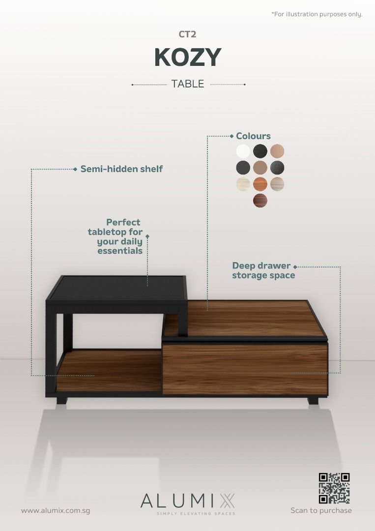 KOZY - Aluminium Coffee Table, Furniture & Home Living, Furniture ...