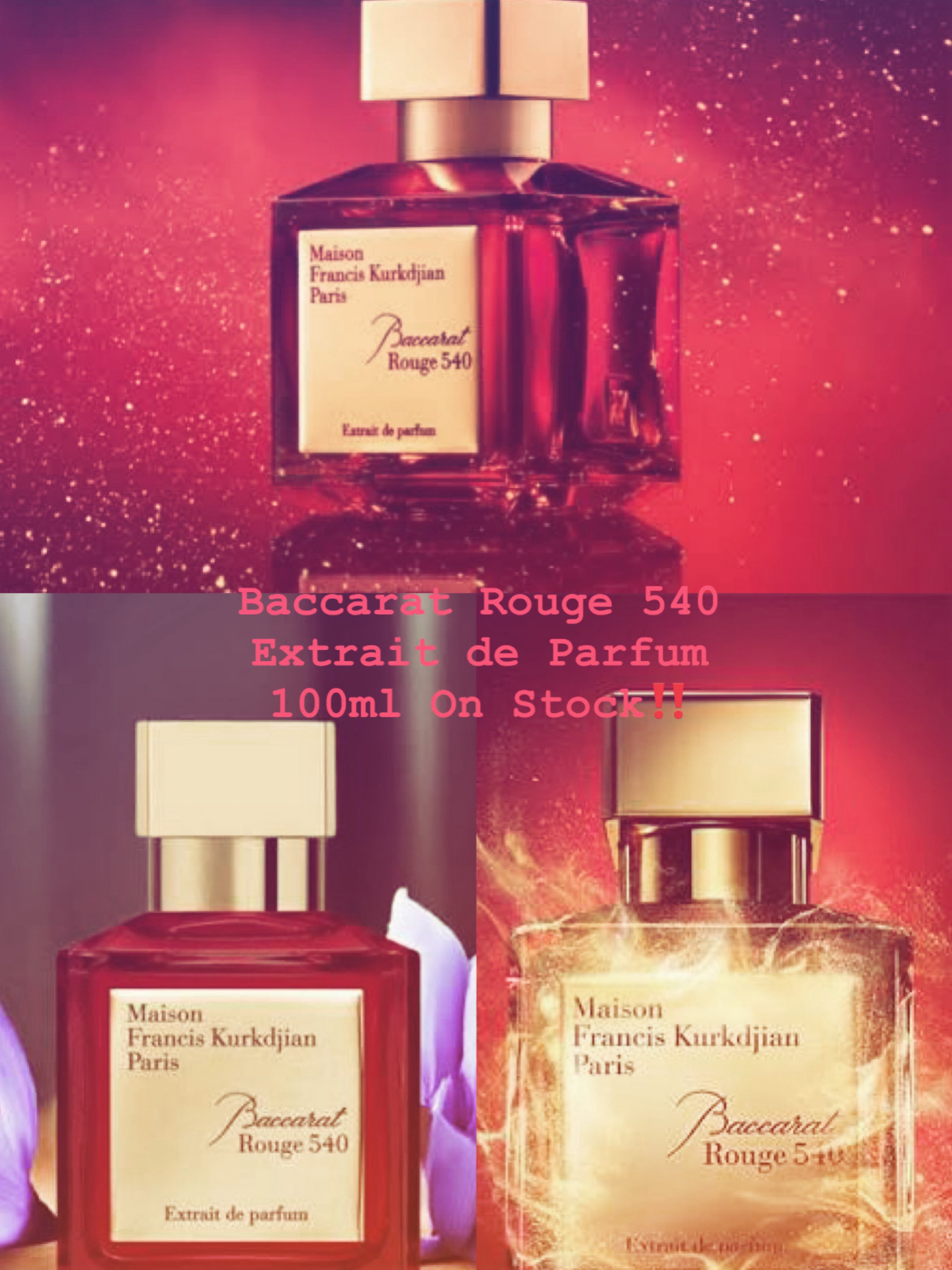 Maison Francis Kurkdjian Baccarat Rouge 540 Extrait de Parfum 100ml ...