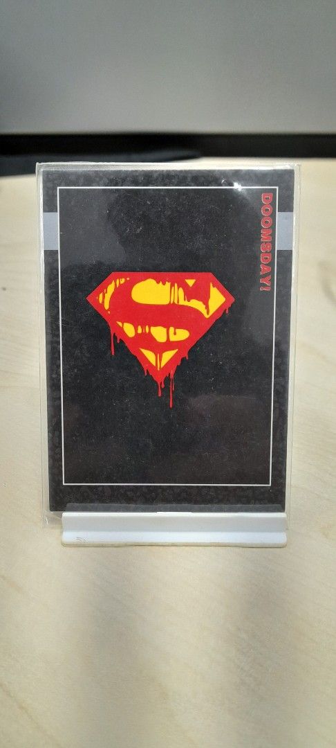 Marvel and DC Trading Cards (Category: Raw Singles) located in Cebu City. Submitted by past1982 (Listing ID 1421282088, Image 3). Description: wysiwyg PM for addl pictures Death of Superman Prototype Card - 150 Avengers vs Kang - 80 Wolvy and Cap - 60 Dr Doom and Magneto - 60 Professor X and Magneto - 70 Hulk - 100 Xforce - 80 Cyclops insert - 120 Cyclops solo - 40 Xmen team - 40 .