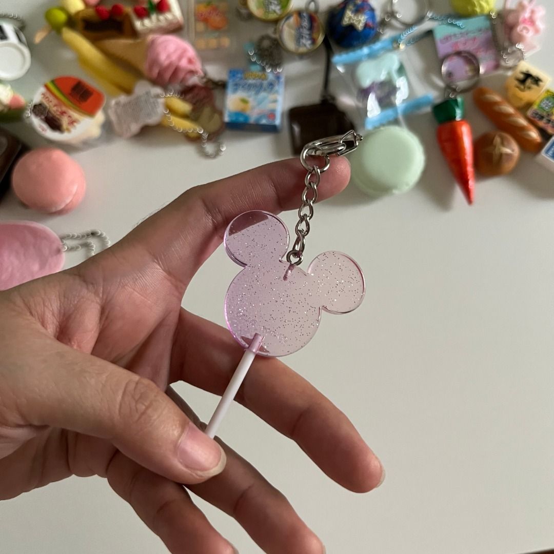Mickey Mouse Lollipop Food Dessert Keychain (Category: Character Goods) located in Makati City. Submitted by cloudyish_skies (Listing ID 1421151133, Image 1). Description: .