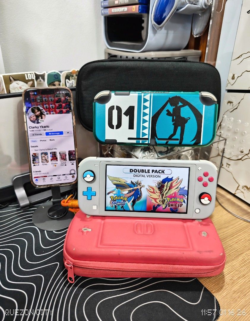 Nintendo Switch Lite with Free Games (Category: Nintendo) located in Manila. Submitted by nswitchgear (Listing ID 1421253849, Image 2). Description: Nintendo Switch with Free Games 6,499 Gray with Case and charging cable 6,999 Limited Pokémon edition with case and charging cable FREE acess to my Paid games Legit purchase not Jailbreak. Used item but in Good/Best condition Can give 7 Days personal Warranty for peace of mind. -Doon po tayo sa kaya 
