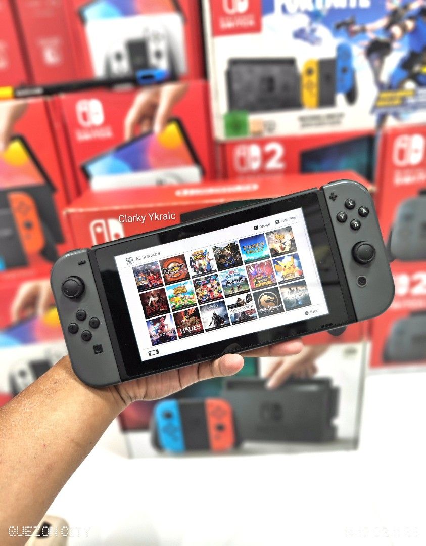 Nintendo Switch V2 with Free Games (Category: Nintendo) located in Manila. Submitted by nswitchgear (Listing ID 1421181340, Image 2). Description: Nintendo Switch V1 & V2 with Free Games V2 Fortnite Edition(Rare)- 9,999 V2- 8,999 V1-7,999 FREE acess to my Paid games Legit purchase not Jailbreak. Used item but in Good/Best condition Can give 7 Days personal Warranty for peace of mind. -Doon po tayo sa kaya tayong issupport, dont settle for less. C