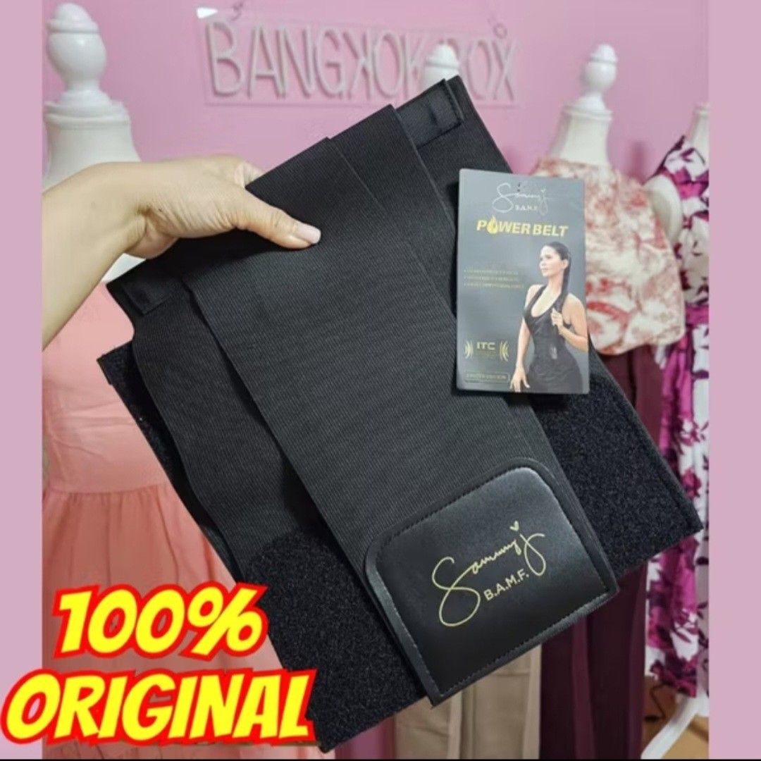 ORIGINAL SAMMY J POWER BELT (Category: Activewear) located in Mandaluyong City. Submitted by sochis_declutter (Listing ID 1421252901, Image 1). Description: FS : ORIGINAL SAMMY J POWER BELT Like new small-med Original price P1,500+ P899 na lang.