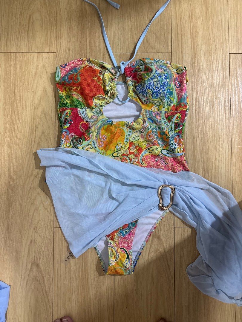 One-Piece Swimsuit with Cover up (Category: Bikinis & Swimsuits) located in Antipolo. Submitted by yyyyssss26 (Listing ID 1421200169, Image 3). Description: Shein Swimsuit Brandnew Bought for 400+ Sinukat lang .