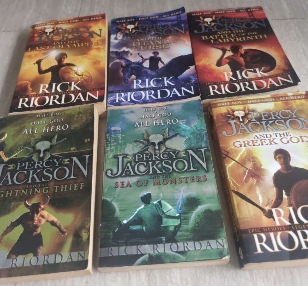 Percy Jackson Series by Rick Riordan, Hobbies & Toys, Books & Magazines ...