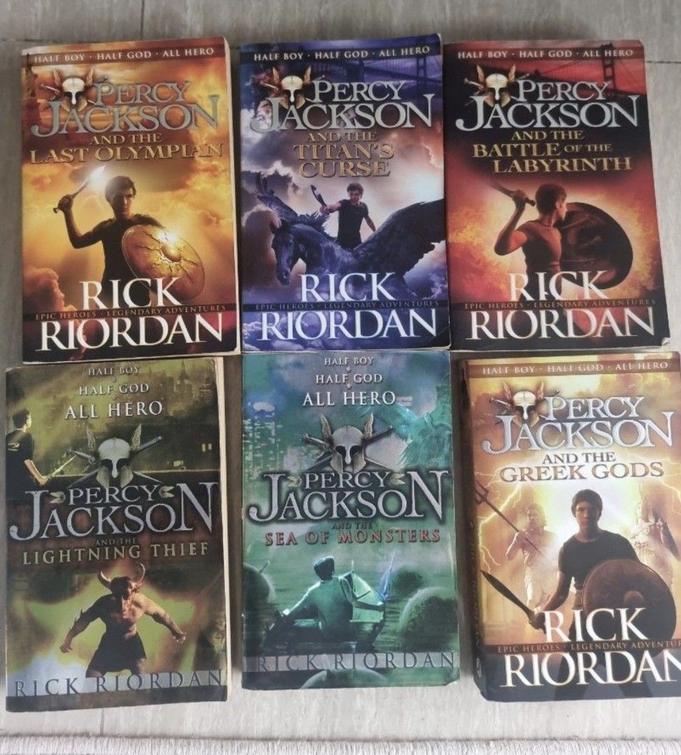 Percy Jackson Series by Rick Riordan, Hobbies & Toys, Books & Magazines ...