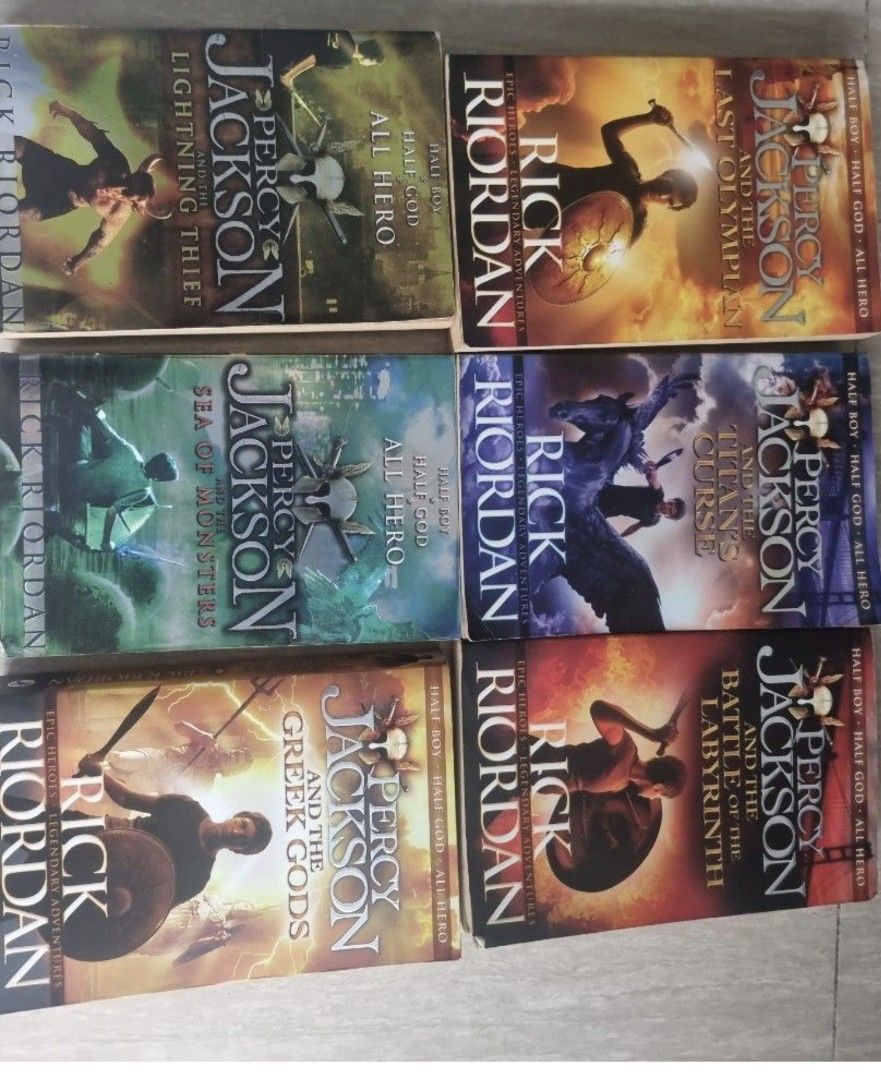 Percy Jackson Series by Rick Riordan, Hobbies & Toys, Books & Magazines ...