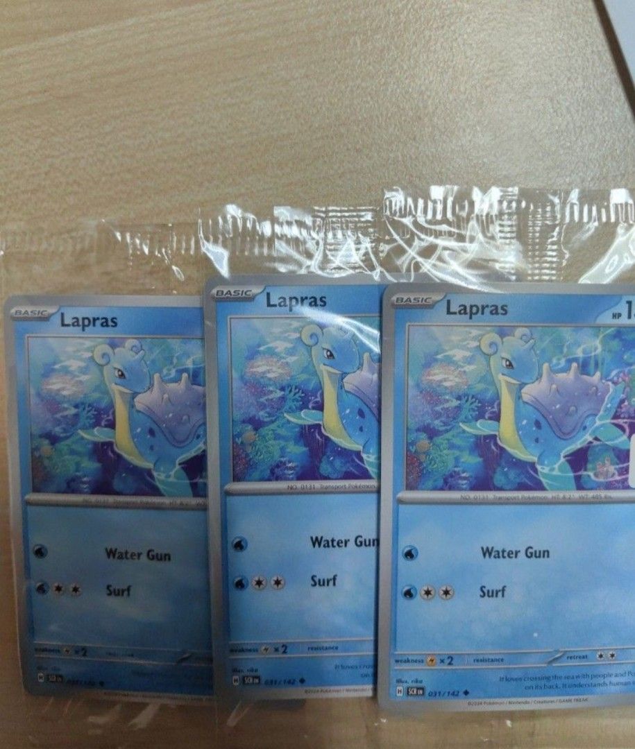 Pokemon TCG Lapras Basic Card, Hobbies & Toys, Toys & Games on Carousell