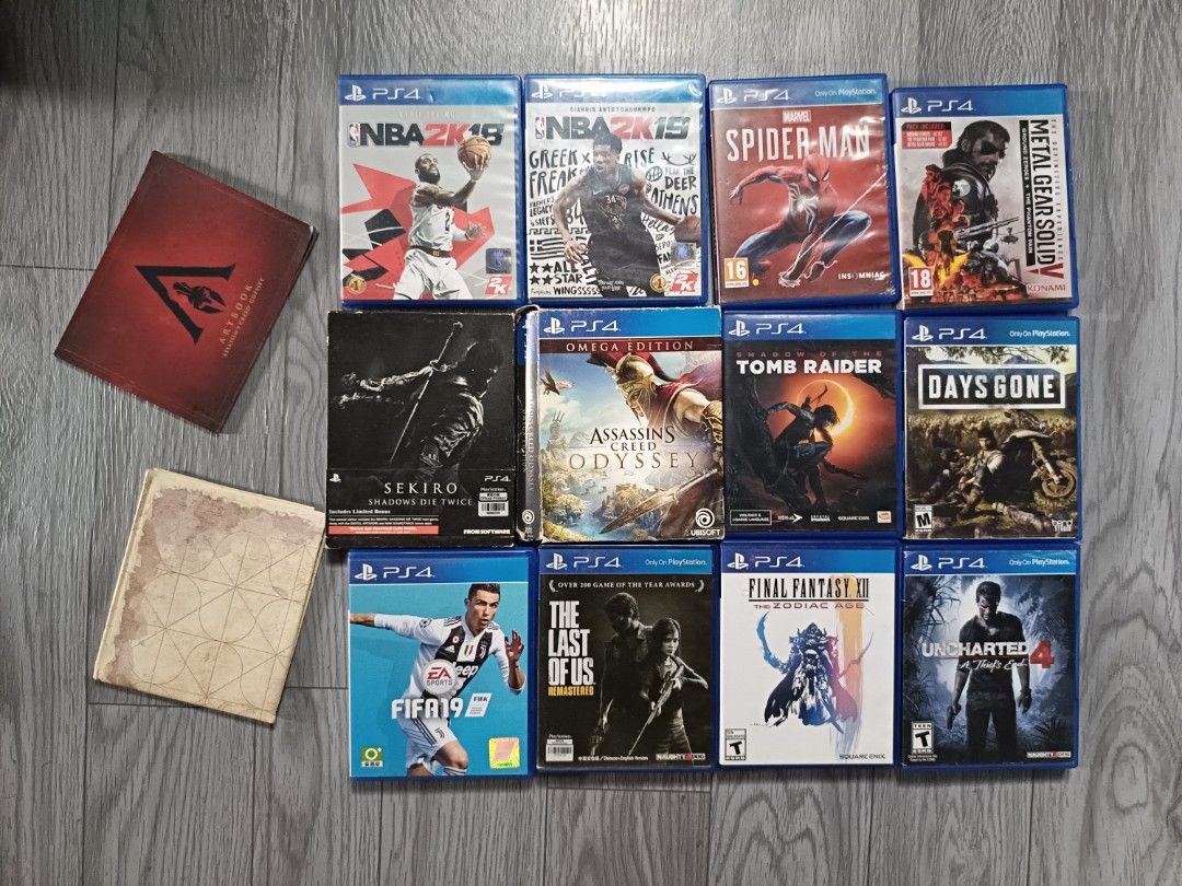 PS4 GAMES (2ND HAND) (Category: PlayStation) located in Cavite. Submitted by davecombat66044 (Listing ID 1421203081, Image 1). Description: These games are Secondhand(Already Used). DM me if take all, deal agad kapag nagkasundo. Honest Issue: some has minimal flaws(spider-man case). But all discs are working. Assassin's Creed Odyssey Omega Edition - 1,000 Sekiro Shadows die twice - 800 ❌ (SOLD) Metal Gear Solid V: The Definitive Experience - 750 