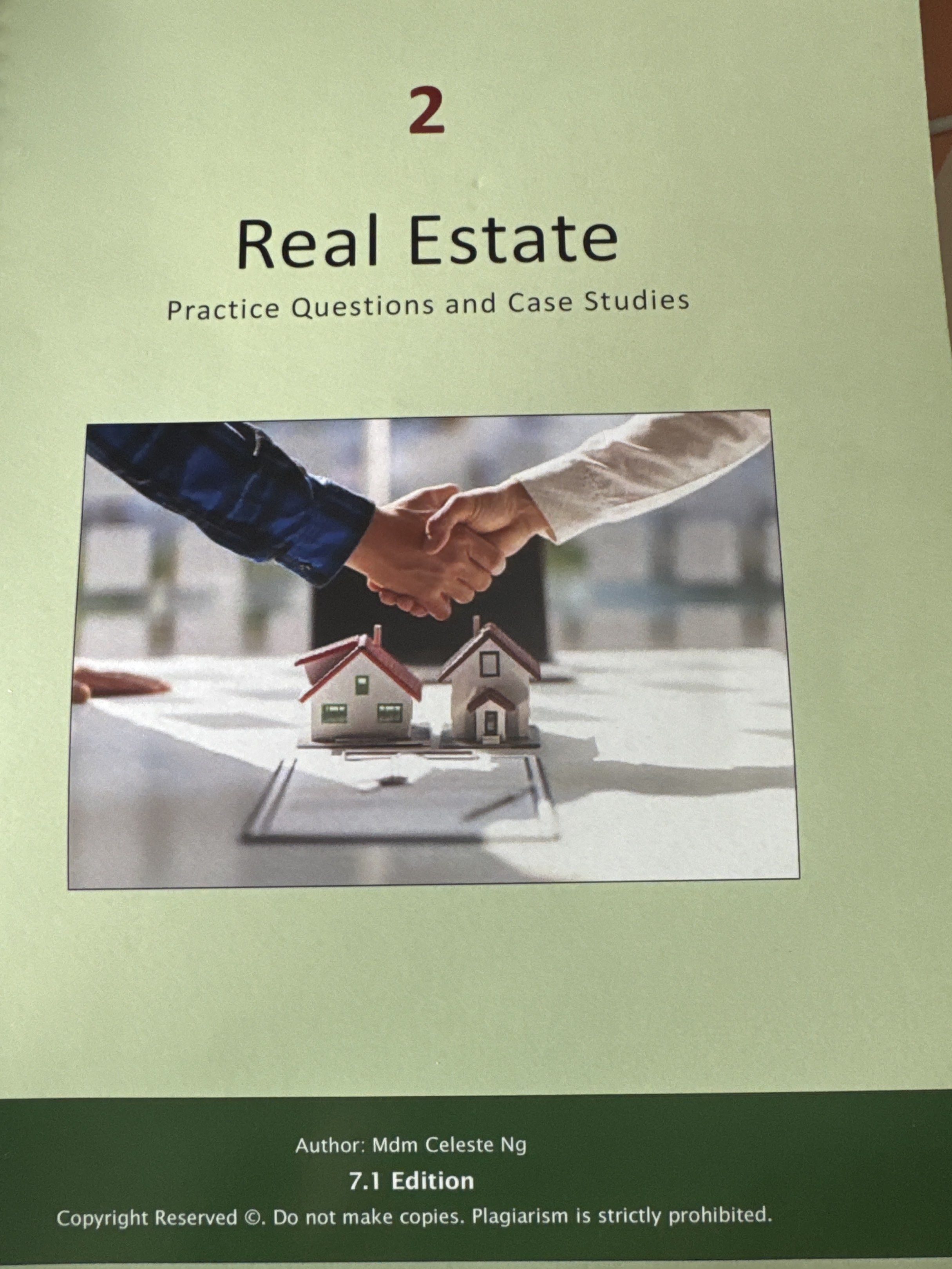 Real Estate Practice Questions and Case Studies 7.1 Edition Celeste Ng ...