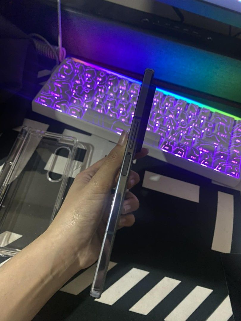 Samsung Galaxy Z Fold 4 (Category: Samsung) located in Manila. Submitted by summerstyled (Listing ID 1421186213, Image 3). Description: - Samsung Galaxy Z Fold 4 - Blue color - Foldable screen - Triple camera setup with dslr - Includes spen -dual sim smart 1st sim, 2nd sim FU -lady owned -can be used as a tablet, computer all in one -open for swap or sale.