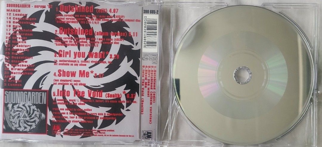 Soundgarden - Outshined (Category: CDs & DVDs) located in Cebu City. Submitted by g_roshamboo (Listing ID 1421184948, Image 3). Description: Soundgarden "Outshined" CD single.