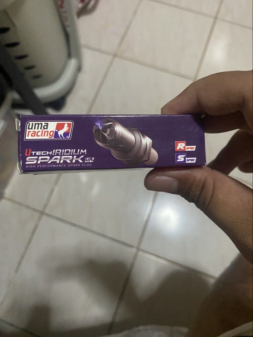 Spark Plug UMA racing (Category: Electronics & Lights) located in Manila. Submitted by jekyzxczxc73711 (Listing ID 1421162883, Image 1). Description: For honda click. Never nagamit Inopen lang para mapicturan Pm me!.