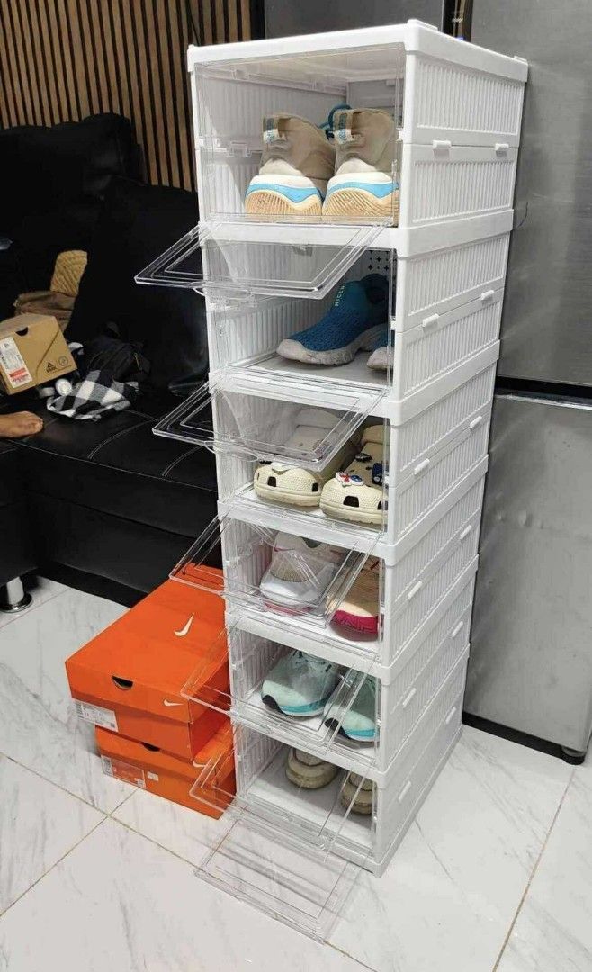 Stackable Shoe Organizer (Category: Storage Boxes & Baskets) located in Pasig City. Submitted by tricia_qls (Listing ID 1421252023, Image 3). Description: 6 layer stackable shoe rack Onhand COD + Delivery fee Same day delivery Message for fast transaction 📩.