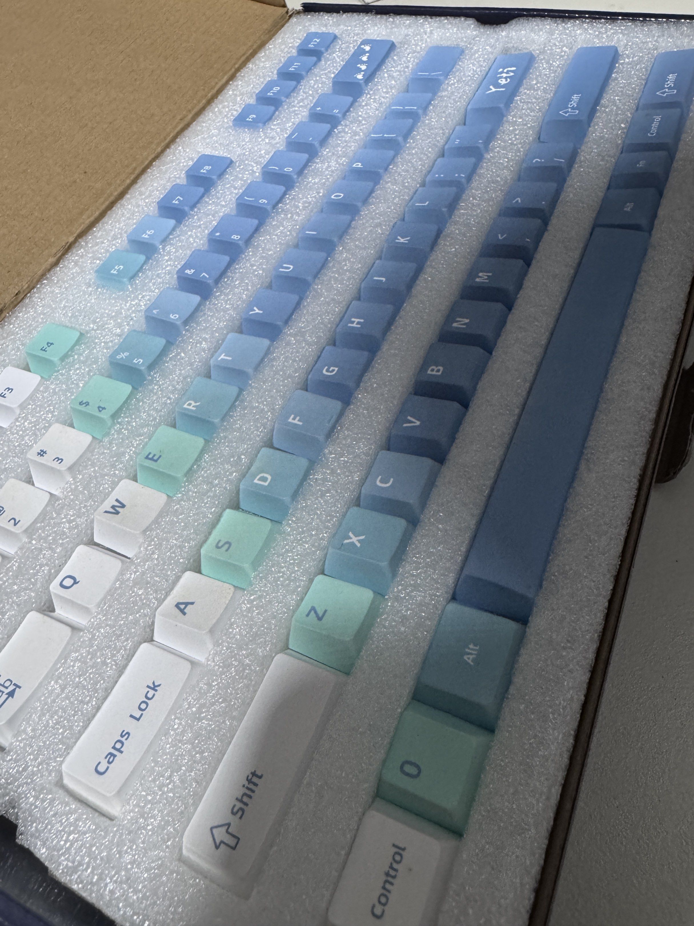 Yeti Keycaps Set - Blue and White453762926448496641